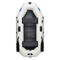 OMEGA - Надуваема гребна лодка с твърдо дъно 250 LSPT Active Plus светло сива